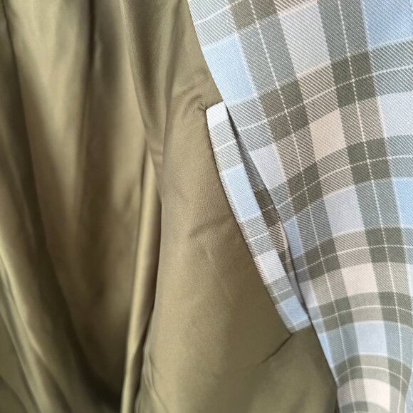 LOEWE Checked Draped Wool-Blend Jacket - Picture 14 of 14